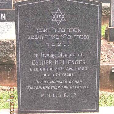 HELLENGER Esther -1983