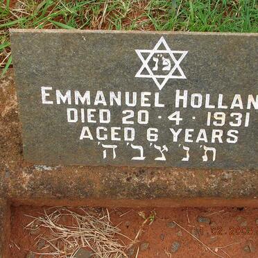 HOLLAND Emmanuel -1931