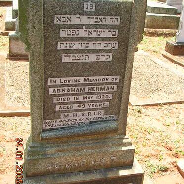 HERMAN Abraham -1920