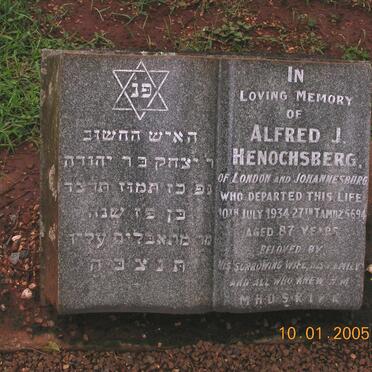 HENOCHSBERG Afred J. -1934