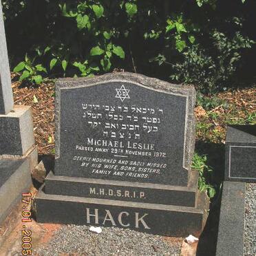 HACK Michael Leslie -1972