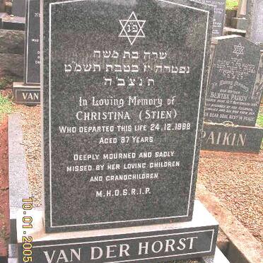 HORST Christina, van der nee STIEN -1988