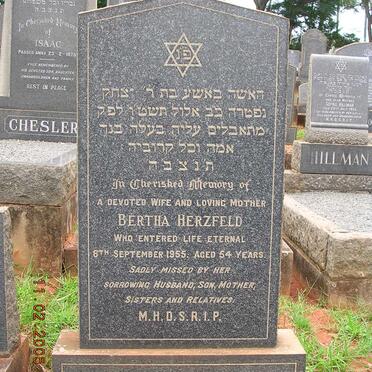 HERZFELD Bertha -1955