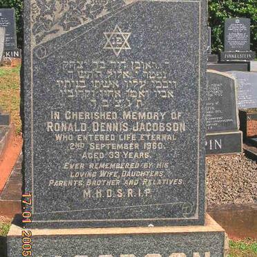 JACOBSON Ronald Dennis -1960