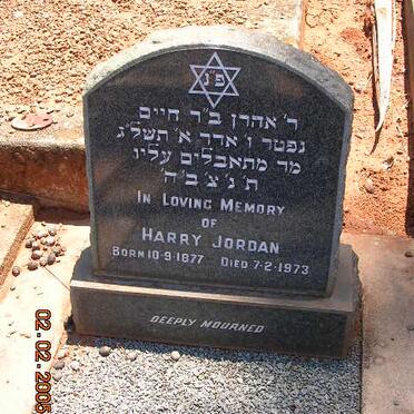 JORDAN Harry 1877-1973