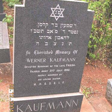 KAUFMANN Werner -1966