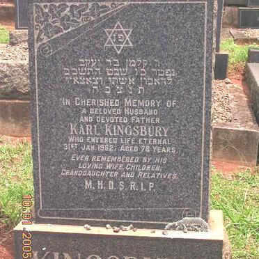 KINGSBURY Karl -1962