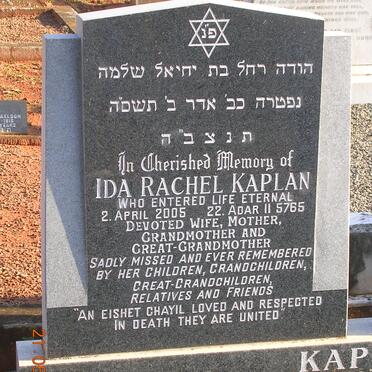 KAPLAN Ida Rachel -2005