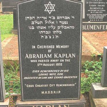 KAPLAN Abraham -1972