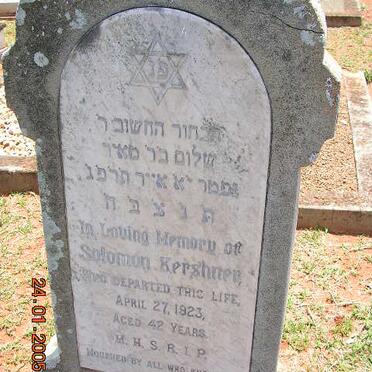KERSHNER Solomon -1923