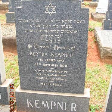 KEMPNER Bertha -1970