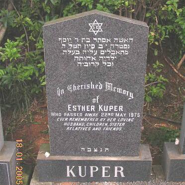 KUPER Esther -1975
