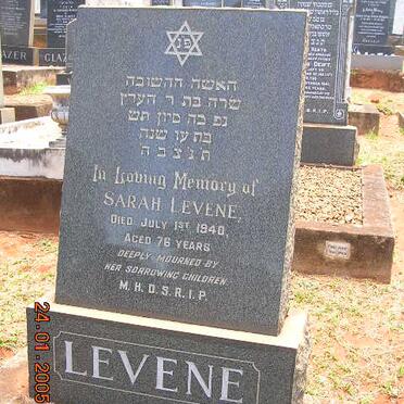 LEVENE Sarah -1940