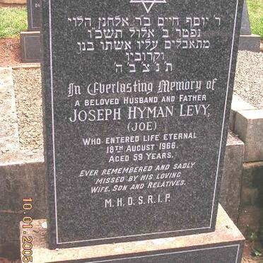 LEVY Joseph Hyman -1966