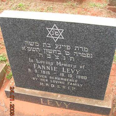 LEVY Fannie 1915-1980