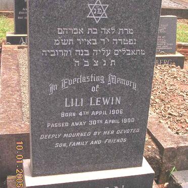 LEWIN Lili 1906-1980