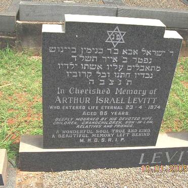 LEVITT Arthur Israel -1974