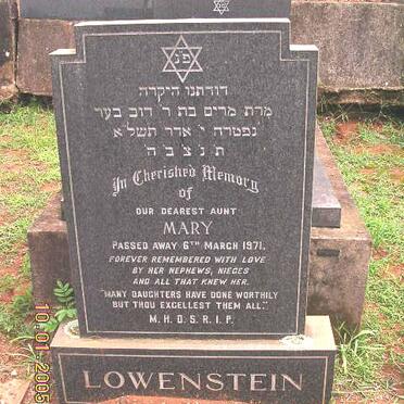 LOWENSTEIN Mary -1971