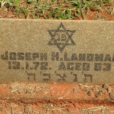 LANDMAN Joseph H. -1972