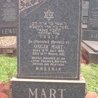 MART Oscar 1895-1961
