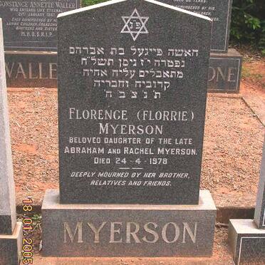 MYERSON Florence -1978