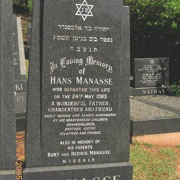 MANASSE Hans -1983