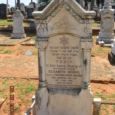 MORRIS Nathan David -1906 &amp; Elizabeth -1938