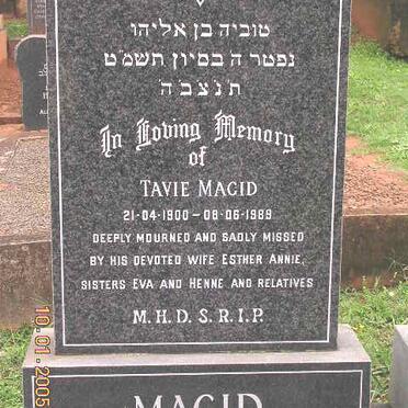 MAGID Tavie 1900-1989