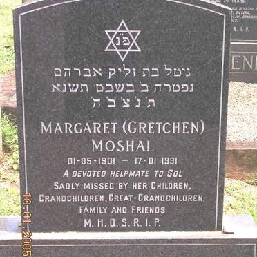 MOSHAL Margaret 1901-1991