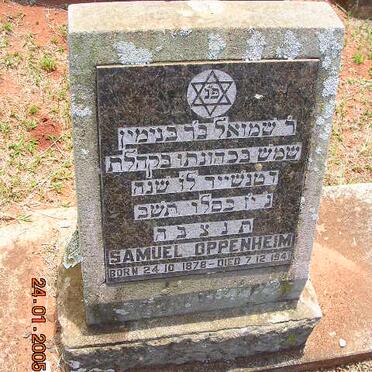 OPPENHEIM Samuel 1878-1941