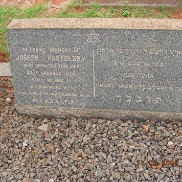 PASTOLSKY Joseph -1926