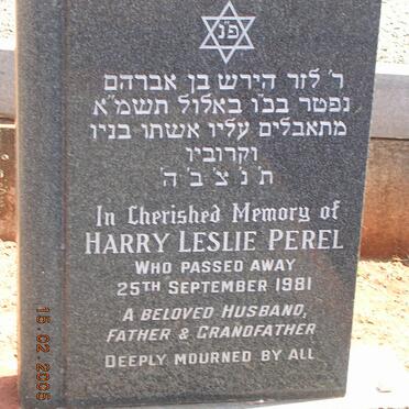 PEREL Harry Leslie -1981
