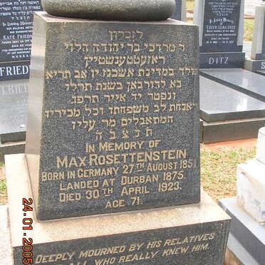 ROSETTENSTEIN Max 1851-1923