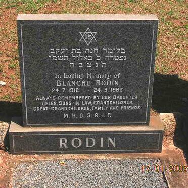 RODIN Blanche 1912-1986