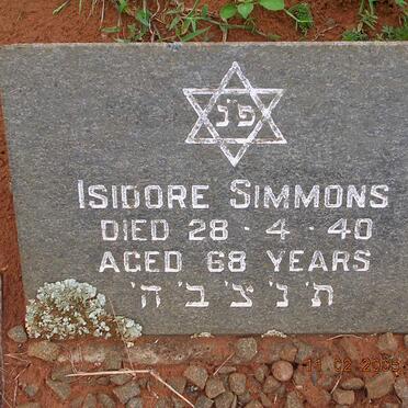 SIMMONS Isidore -1940