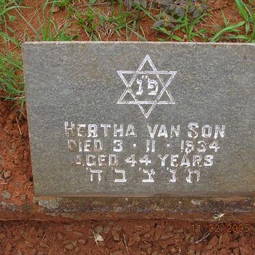 SON Hertha, van -1934