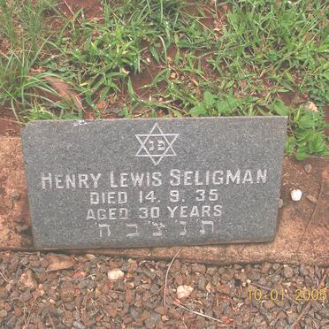 SELIGMAN Henry Lewis -1935