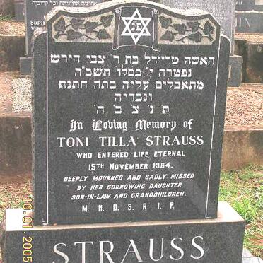 STRAUSS Toni Tilla -1964