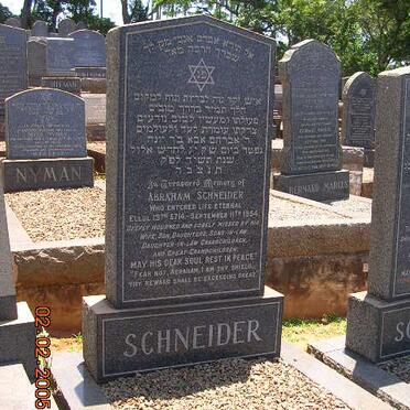 SCHNEIDER Abraham -1954