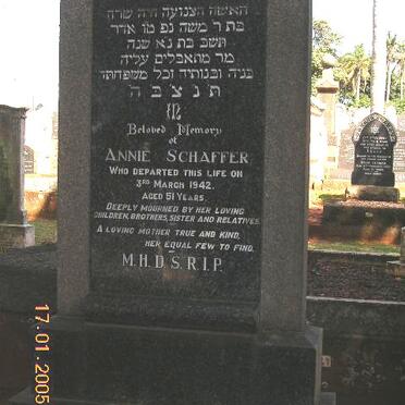 SCHAFFER Annie -1942