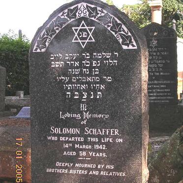 SCHAFFER Solomon -1942