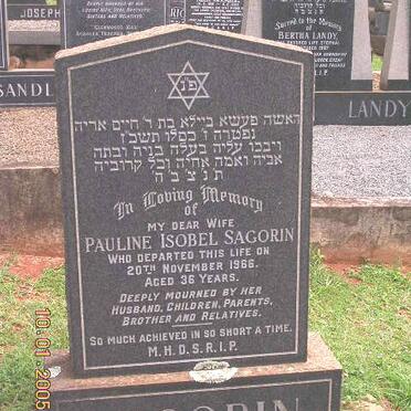 SAGORIN Pauline Isobel -1966