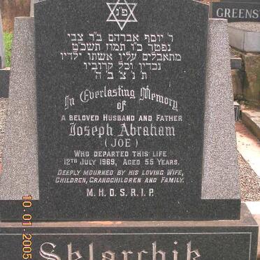 SKLARCHIK Joseph Abraham -1969