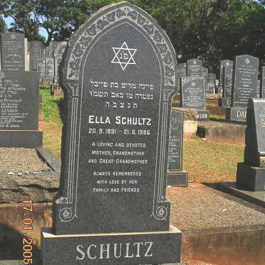 SCHULTZ Ella 1891-1986
