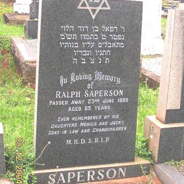 SAPERSON Ralph -1980