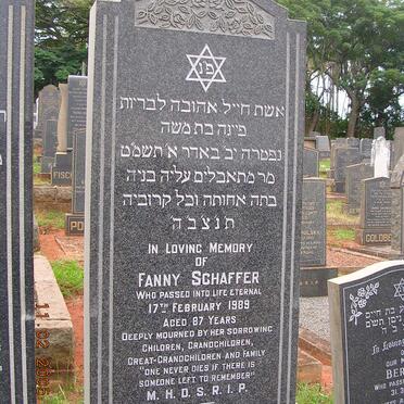 SCHAFFER Fanny -1989