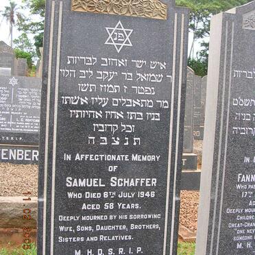 SCHAFFER Samuel -1946