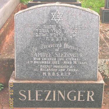 SLEZINGER Samuel -196?