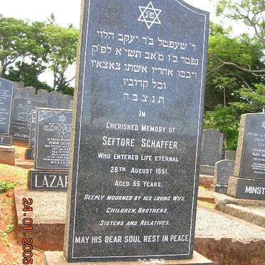 SCHAFFER Seftore -1951