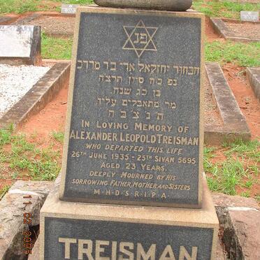 TREISMAN Alexander Leopold -1935
